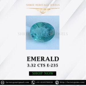 3.32 Carat Natural Emerald Stone
