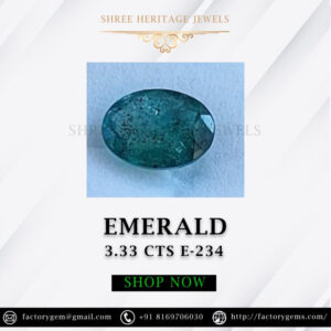 3.33 Carat Natural Emerald Stone