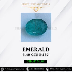 3.49 Carat Natural Emerald Stone