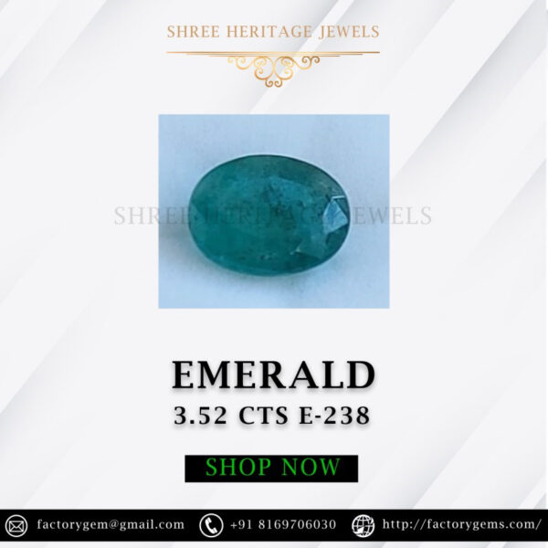 3.52 Carat Natural Emerald Stone
