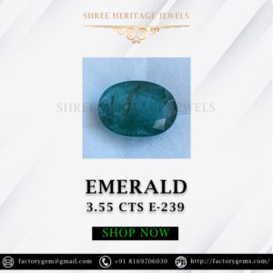 3.55 Carat Natural Emerald Stone