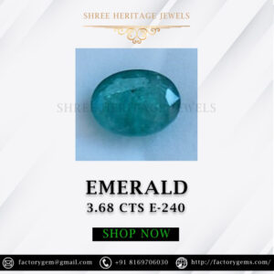 3.68 Carat Natural Emerald Stone