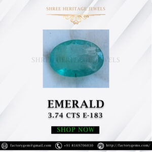 3.74 Carat Natural Emerald Stone