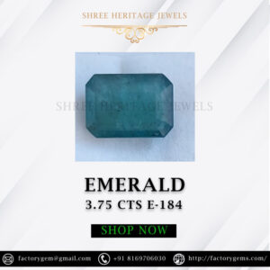 3.75 Carat Natural Emerald Stone