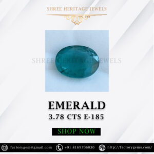 3.78 Carat Natural Emerald Stone