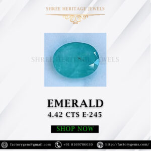 4.42 Carat Natural Emerald Stone