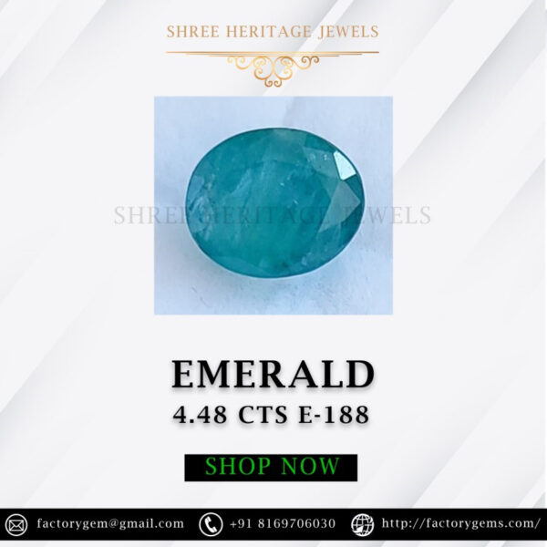 4.48 Carat Natural Emerald Stone