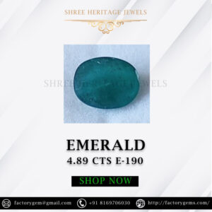 4.89 Carat Natural Emerald Stone