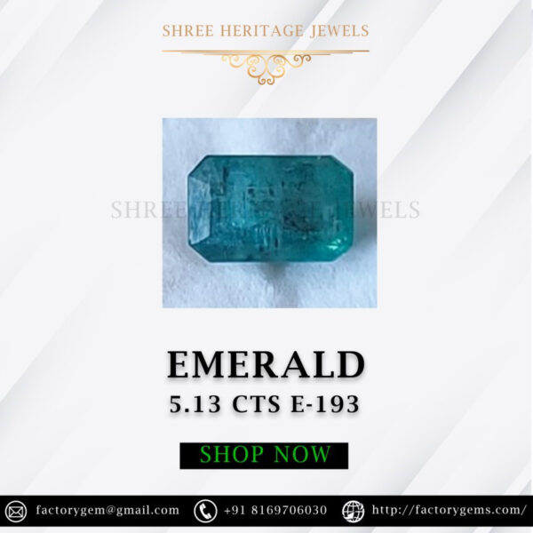 5.13 Carat Natural Emerald Stone