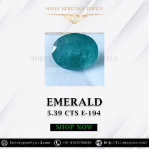 5.39 Carat Natural Emerald Stone