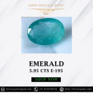 5.95 Carat Natural Emerald Stone