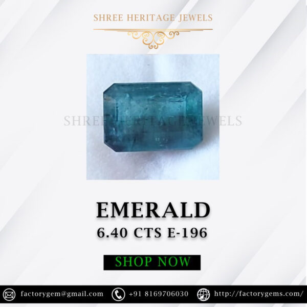 6.40 Carat Natural Emerald Stone