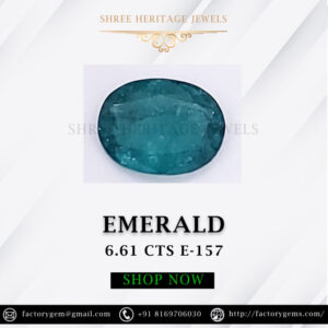 6.61 Carat Natural Emerald Stone