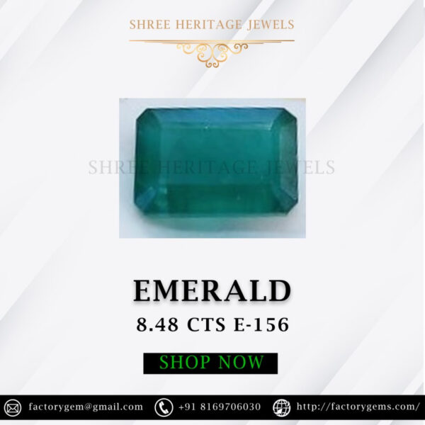 8.48 Carat Natural Emerald Stone