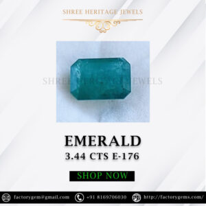 3.44 Carat Natural Emerald Stone