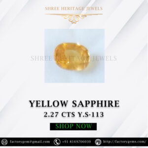 2.27 Carat Natural Yellow Sapphire Stone