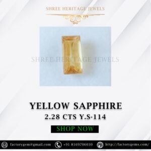 2.28 Carat Natural Yellow Sapphire Stone