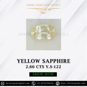 2.66 Carat Natural Yellow Sapphire Stone