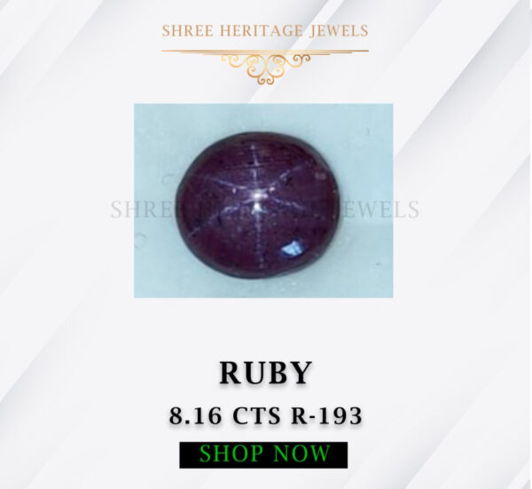 8.16 Carat Natural Ruby Stone