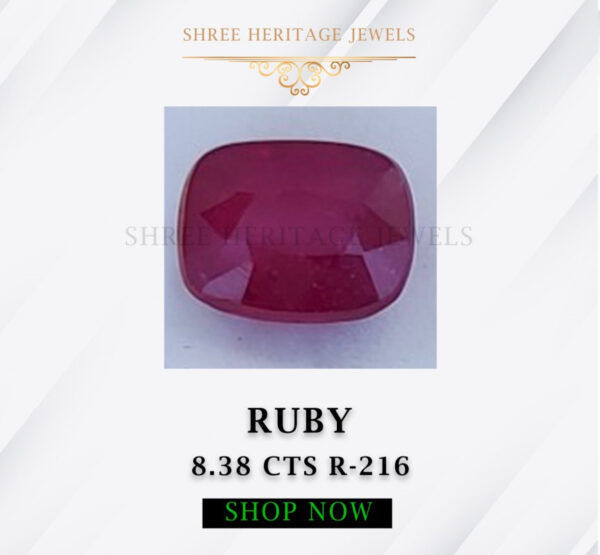 8.38 Carat Natural Ruby Stone