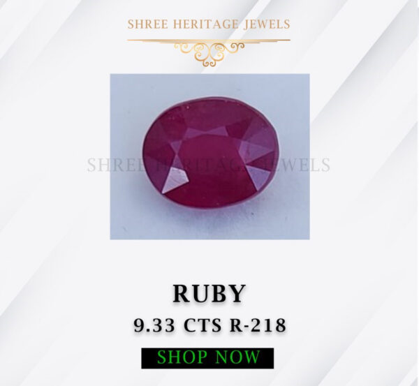 9.33 Carat Natural Ruby Stone