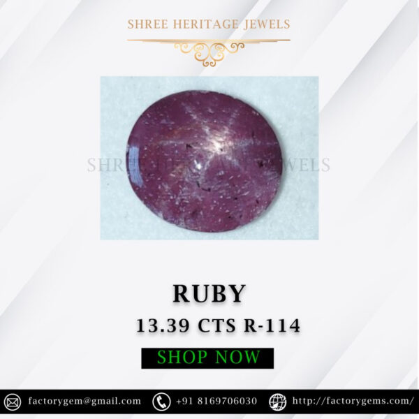 13.39 Carat Natural Ruby Stone