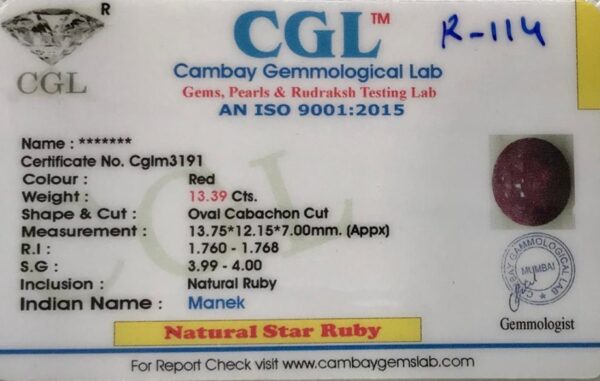 13.39 Carat Natural Ruby Stone - Image 2