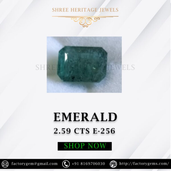 2.59 Carat Natural Emerald Stone