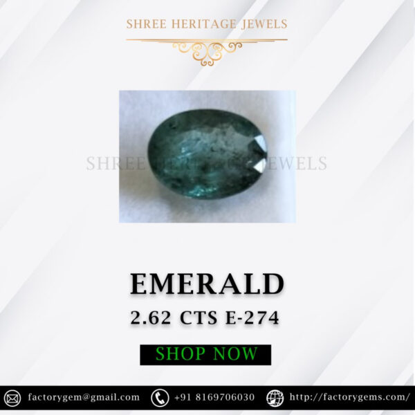 2.62 Carat Natural Emerald Stone