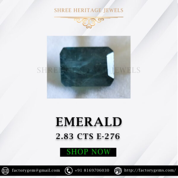2.83 Carat Natural Emerald Stone