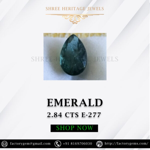 2.84 Carat Natural Emerald Stone