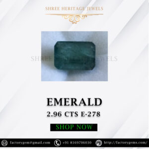 2.96 Carat Natural Emerald Stone