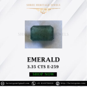 3.35 Carat Natural Emerald Stone