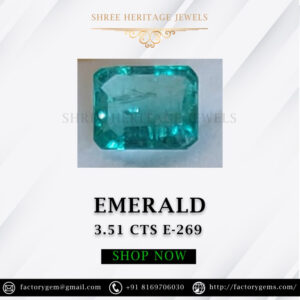 3.51 Carat Natural Emerald Stone