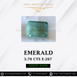3.70 Carat Natural Emerald Stone