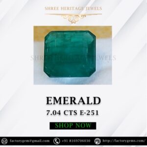 7.04 Carat Natural Emerald Stone