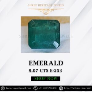 9.07 Carat Natural Emerald Stone