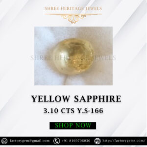 3.10 Carat Natural Yellow Sapphire Stone