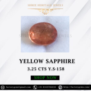 3.25 Carat Natural Orange Sapphire Stone