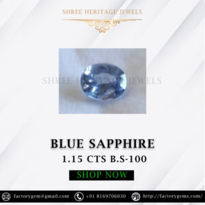 1.15 Carat Natural Blue Sapphire Stone
