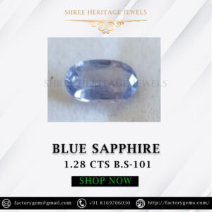 1.28 Carat Natural Blue Sapphire Stone