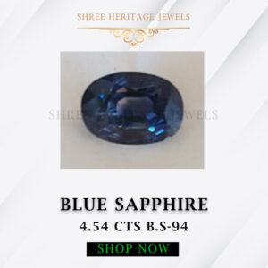 4.54 Carat Natural Blue Sapphire Stone