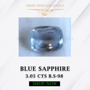 3.05 Carat Natural Blue Sapphire Stone
