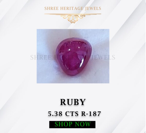 5.38 Carat Natural Ruby Stone