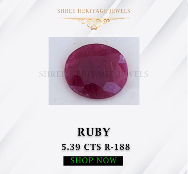 5.39 Carat Natural Ruby Stone