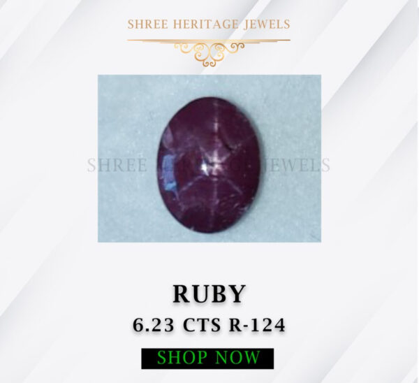 6.23 Carat Natural Ruby Stone