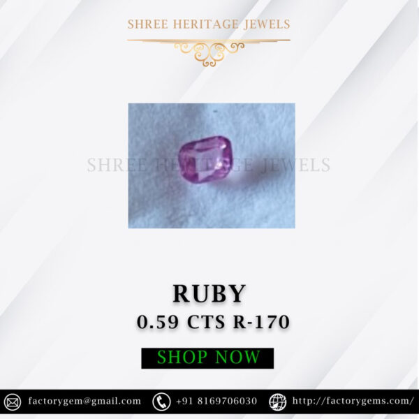 0.59 Carat Natural Old Burma Ruby