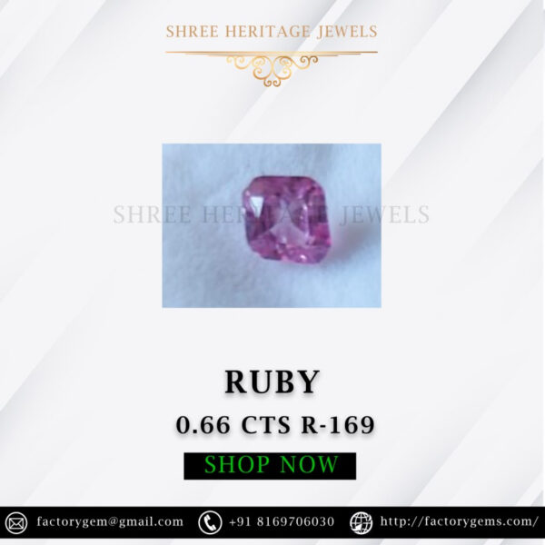 0.66 Carat Natural Old Burma Ruby