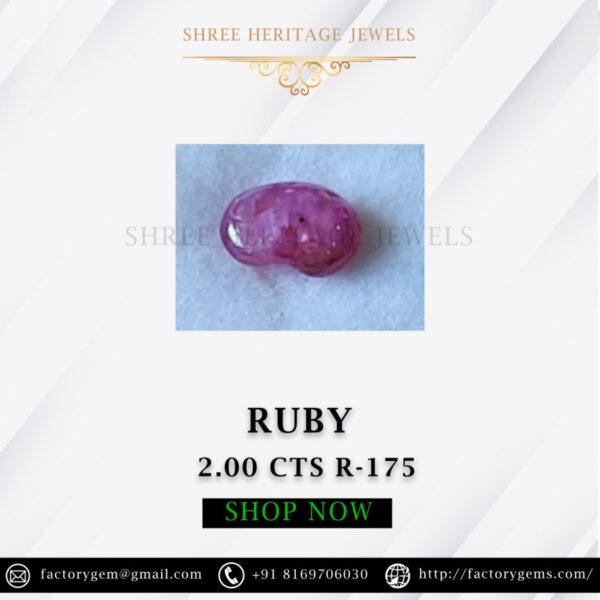 2.00 Carat Natural Old Burma Ruby