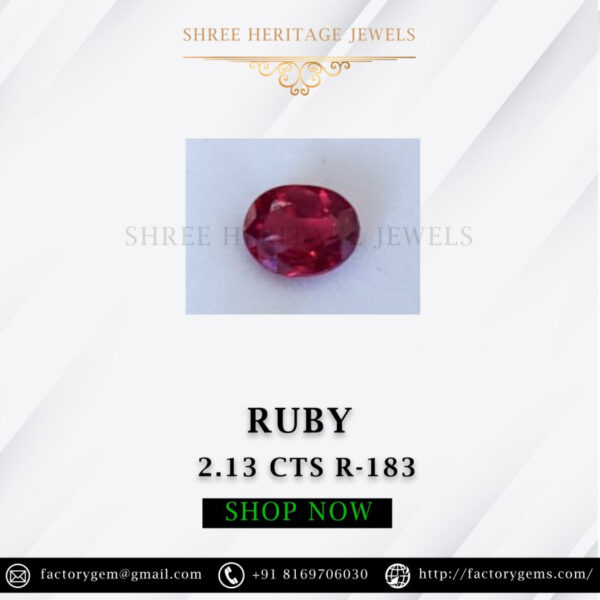2.13 Carat Natural Ruby Stone